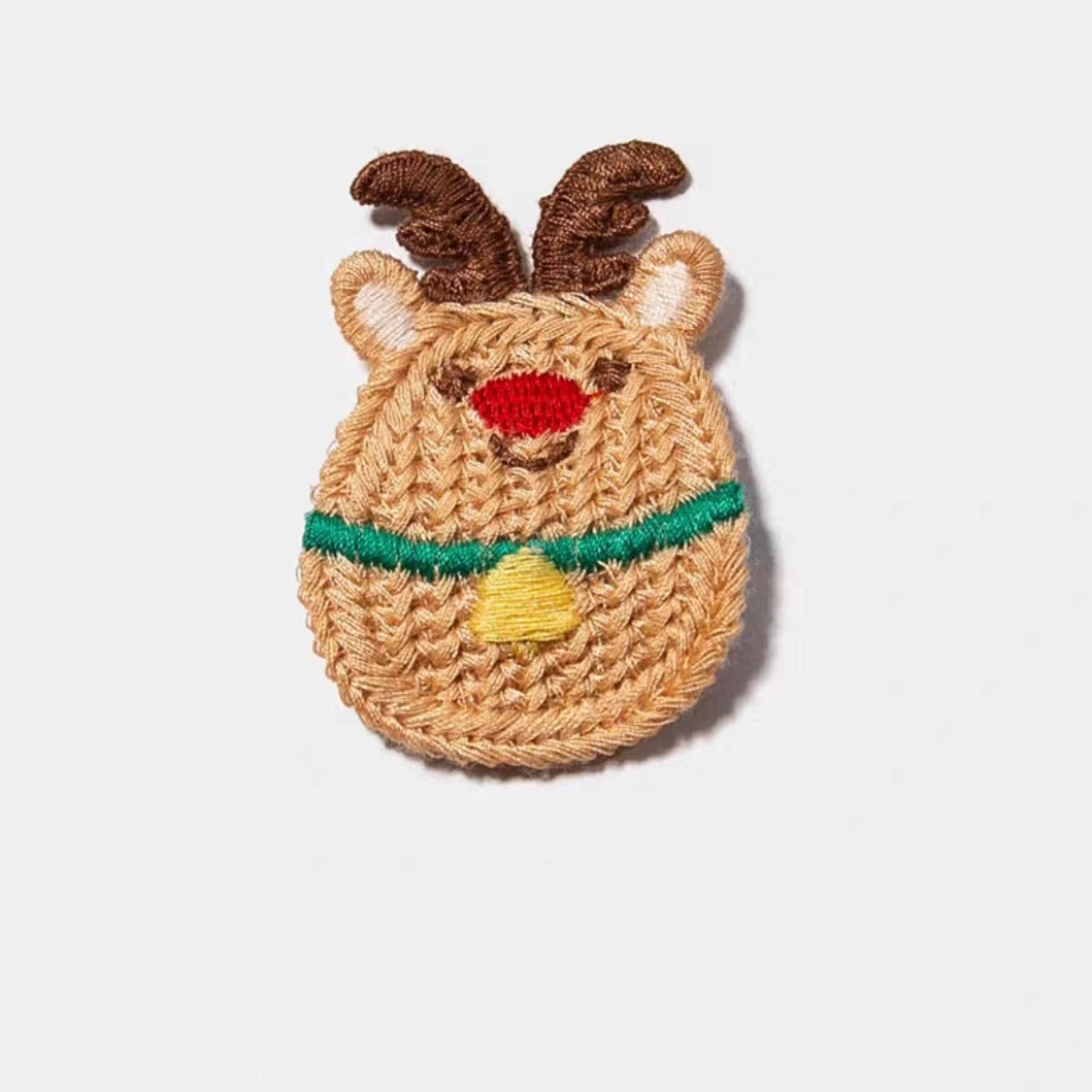Wholesale Christmas Woolen Knitted Hair Clips